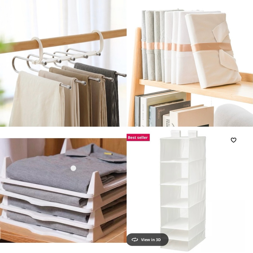 Clothes and Pants organizers bundle
